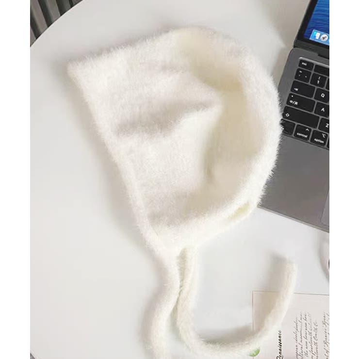 オフホワイト | カラバリ豊富・シャギー フライトニットキャップ | ad thie