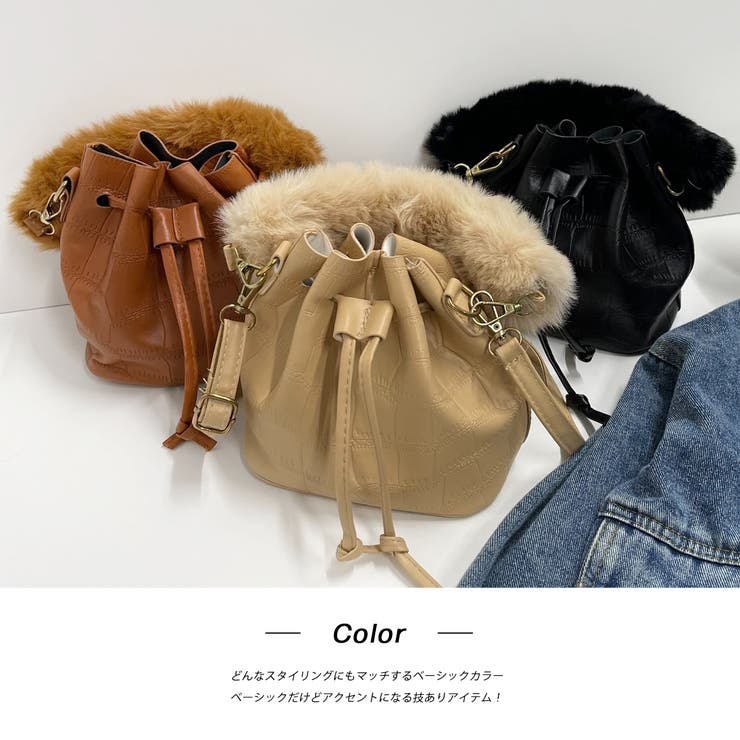 ショルダー付き ワンハンドルバッグ | ad thie | 詳細画像11 