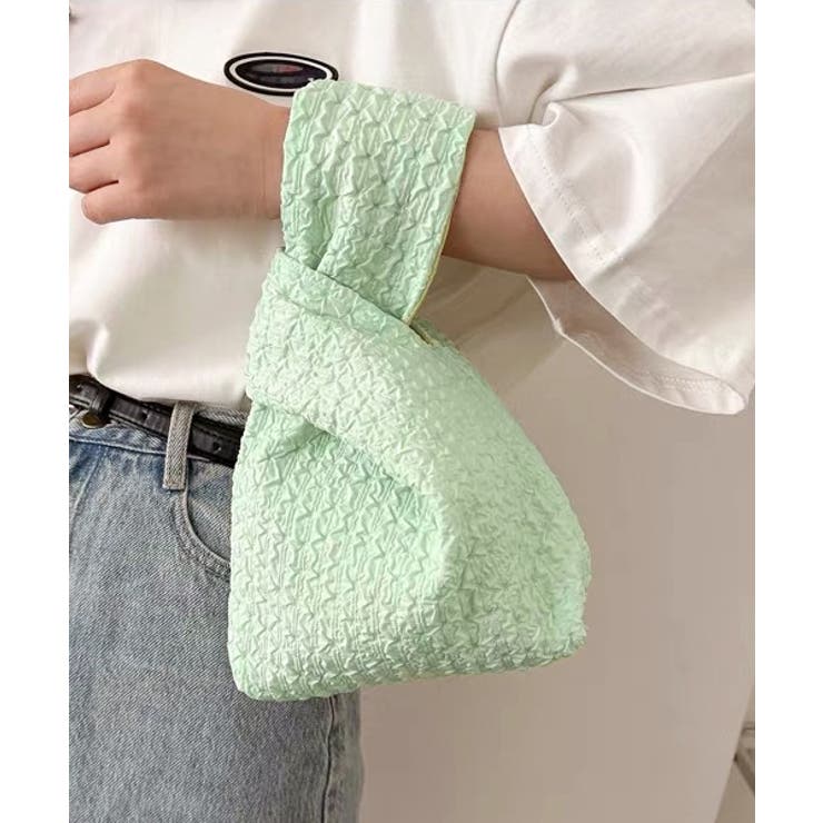 ワンハンドル エンボスミニバッグ | ad thie | 詳細画像10 