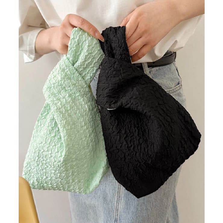 ワンハンドル エンボスミニバッグ | ad thie | 詳細画像11 