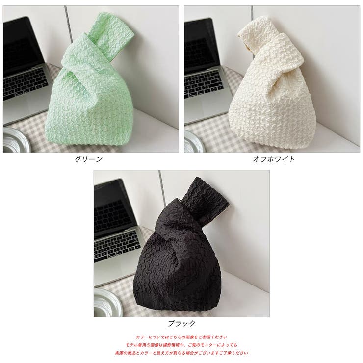 ワンハンドル エンボスミニバッグ | ad thie | 詳細画像14 