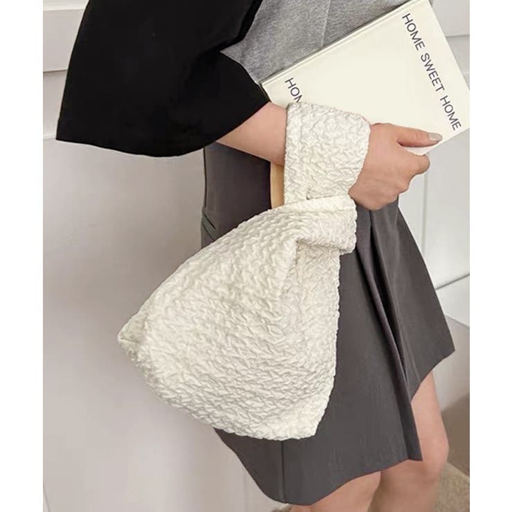 ワンハンドル エンボスミニバッグ | ad thie | 詳細画像4 