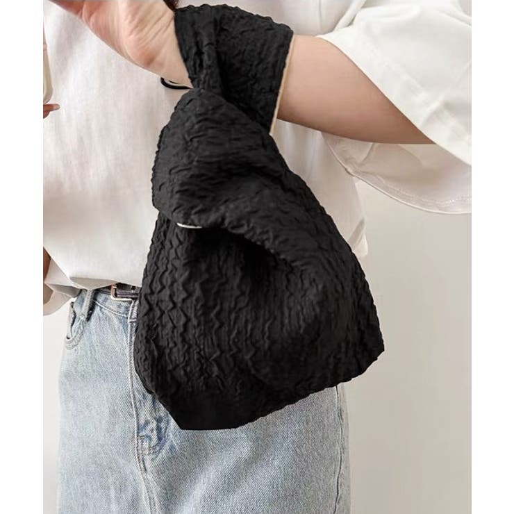 ワンハンドル エンボスミニバッグ | ad thie | 詳細画像6 