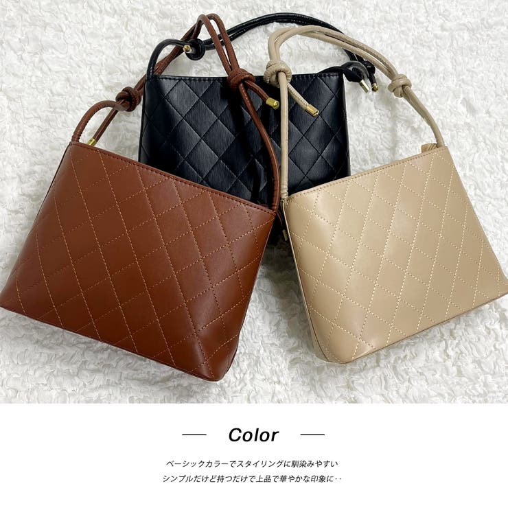 キルティング スクエアハンドバッグ | ad thie | 詳細画像14 