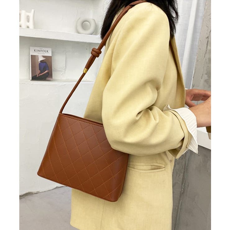 キルティング スクエアハンドバッグ | ad thie | 詳細画像5 