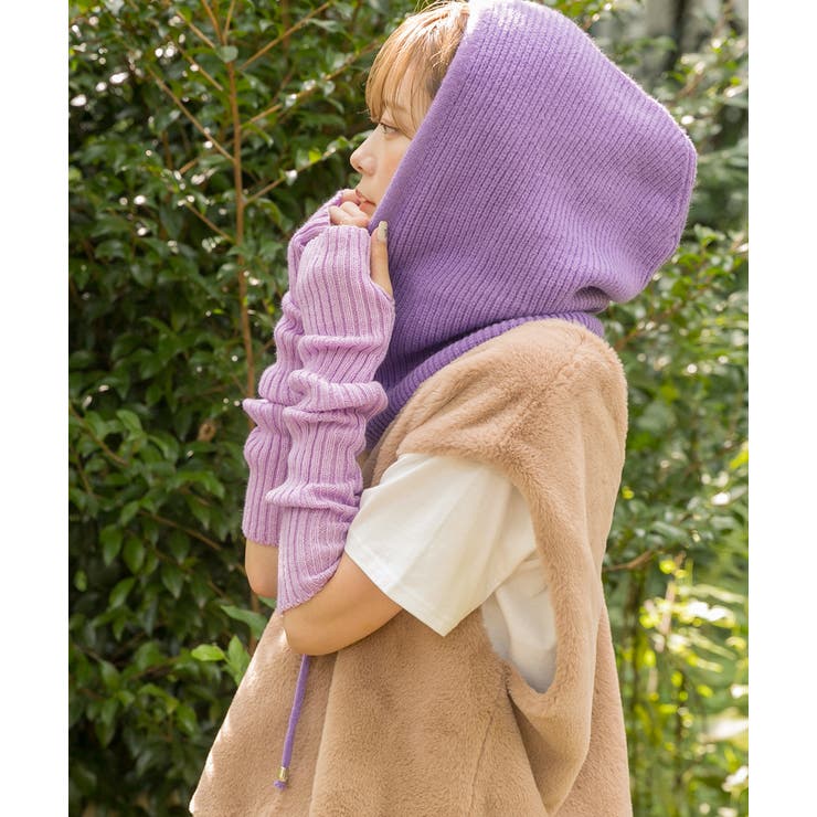 リブ編みニット アームウォーマー | ad thie | 詳細画像10 