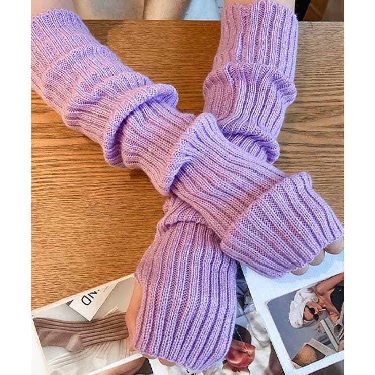 リブ編みニット アームウォーマー | ad thie | 詳細画像13 