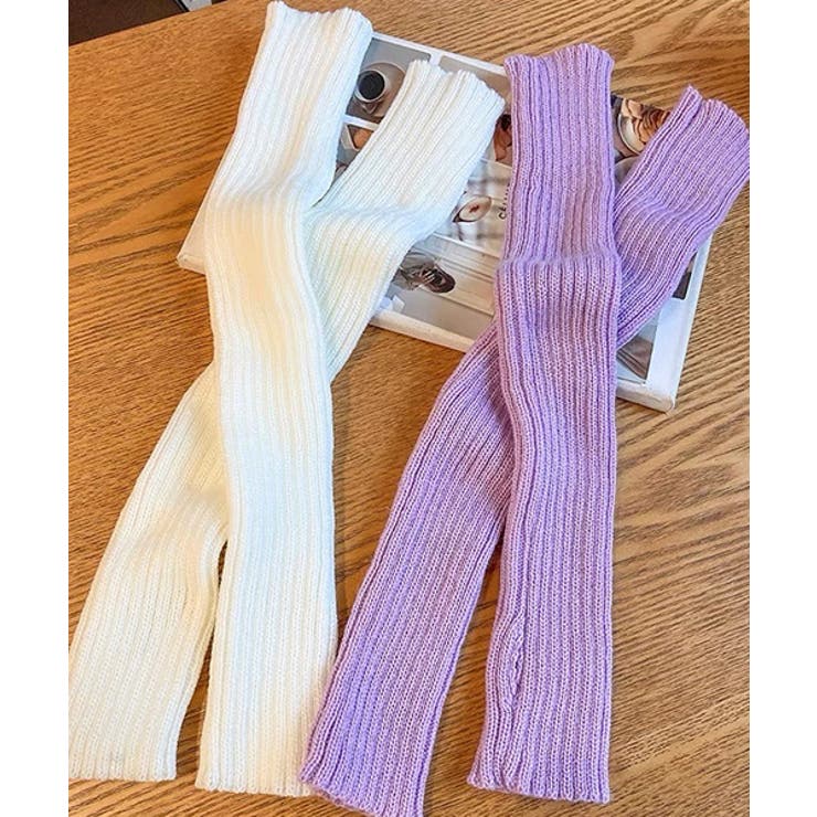 リブ編みニット アームウォーマー | ad thie | 詳細画像15 