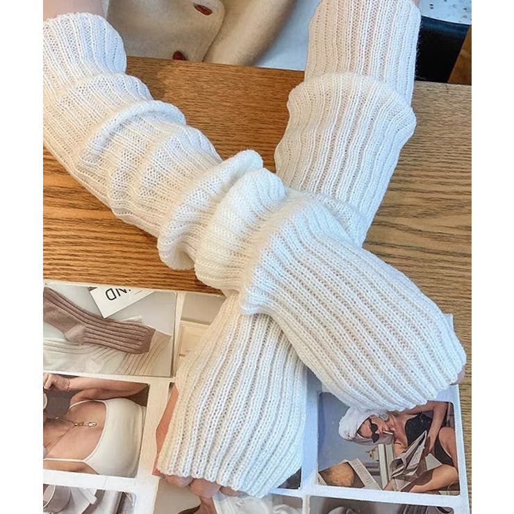 リブ編みニット アームウォーマー | ad thie | 詳細画像8 