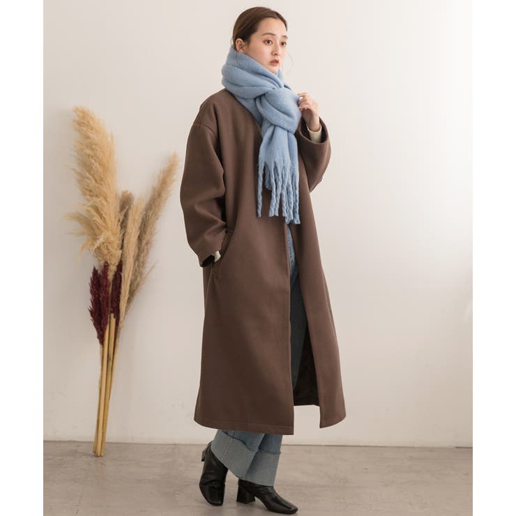 ふんわり起毛 カラーマフラー | ad thie | 詳細画像11 