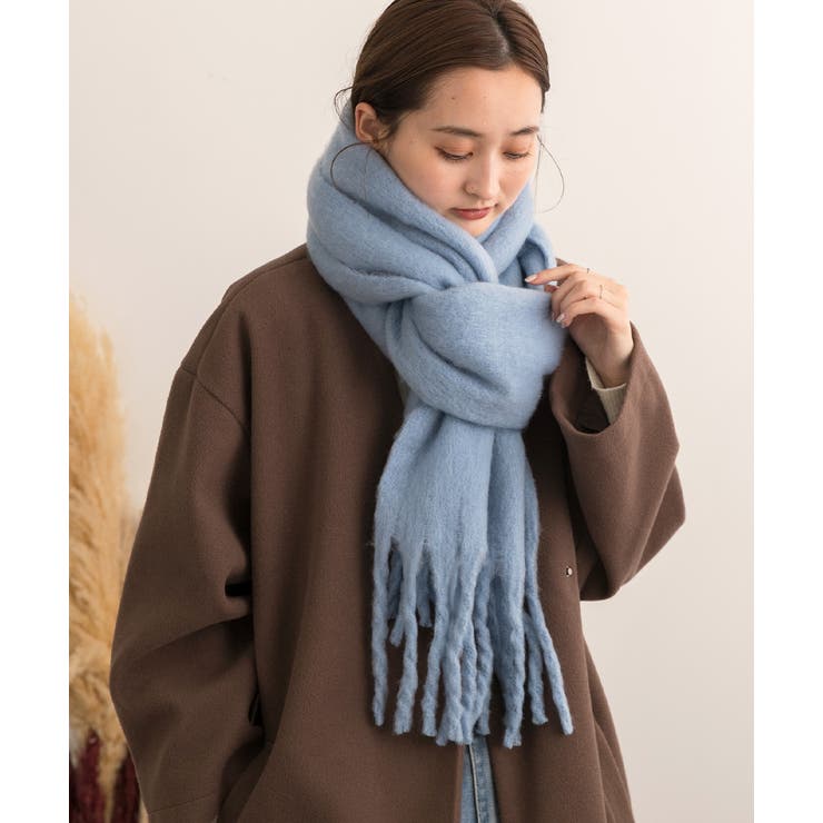 ふんわり起毛 カラーマフラー | ad thie | 詳細画像13 