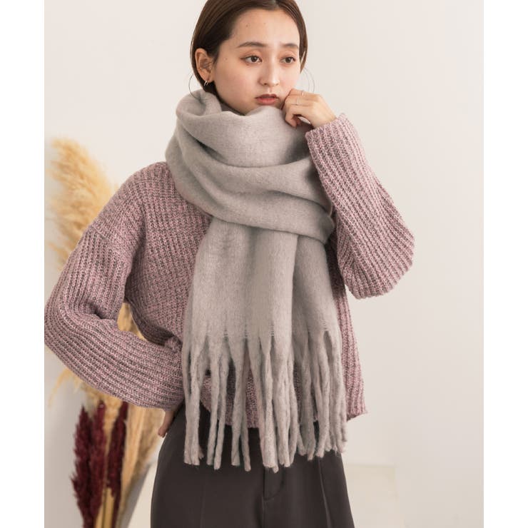 ふんわり起毛 カラーマフラー | ad thie | 詳細画像14 