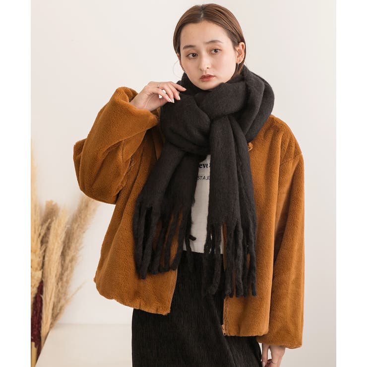 ふんわり起毛 カラーマフラー | ad thie | 詳細画像16 