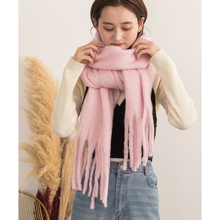 ふんわり起毛 カラーマフラー | ad thie | 詳細画像21 