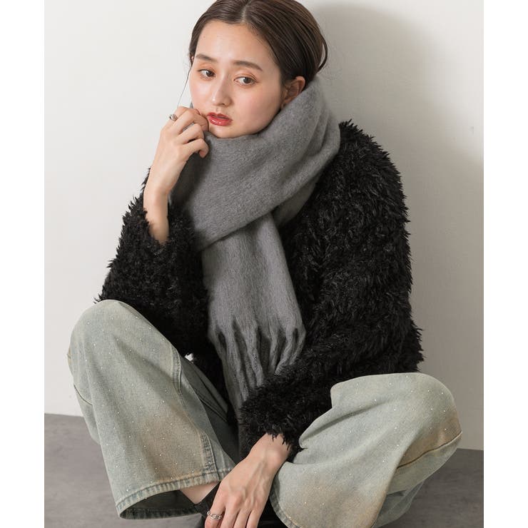 ふんわり起毛 カラーマフラー | ad thie | 詳細画像3 