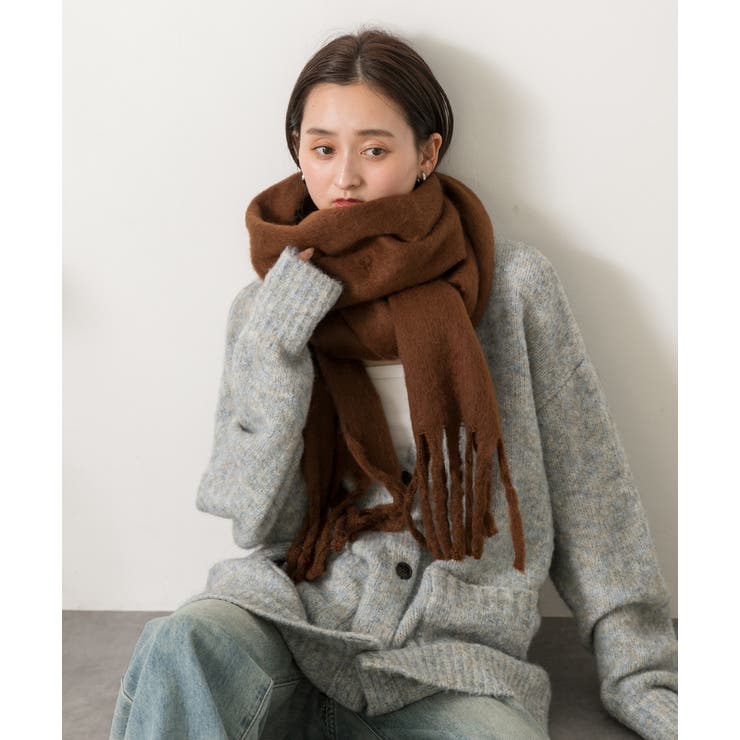 ふんわり起毛 カラーマフラー | ad thie | 詳細画像8 