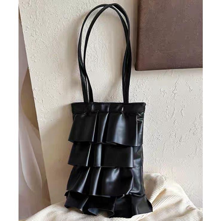 エコレザー フリルトートバッグ | ad thie | 詳細画像22 