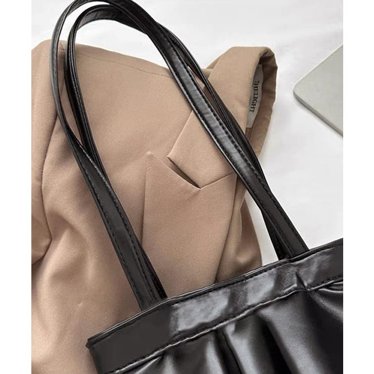 エコレザー フリルトートバッグ | ad thie | 詳細画像23 