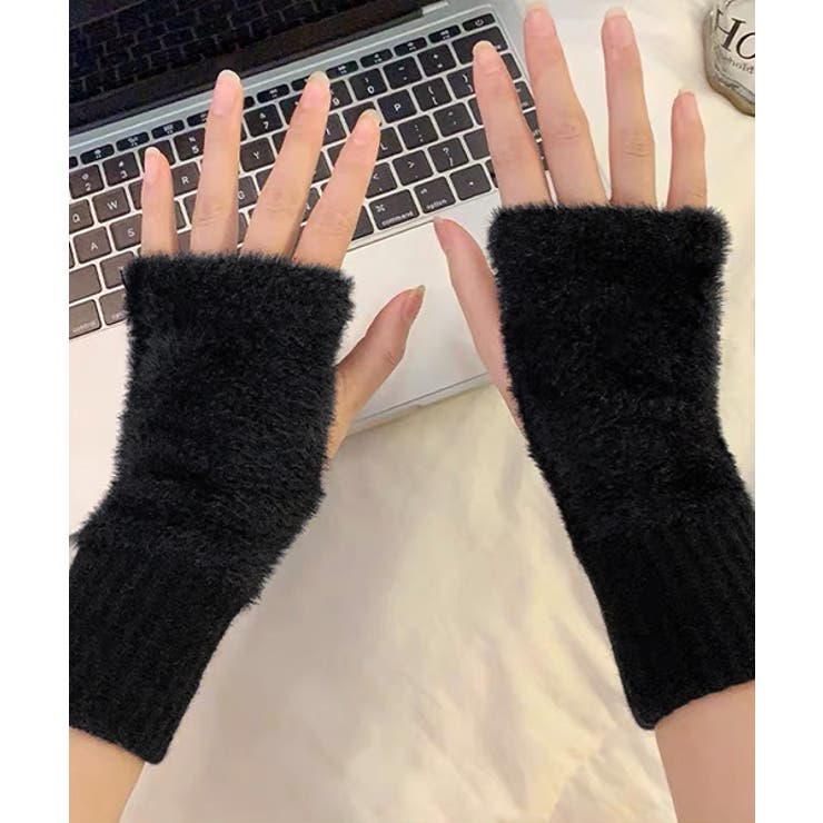 ふわふわ・あったか シャギーアームウォーマー | ad thie | 詳細画像12 