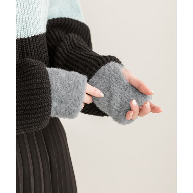 ふわふわ・あったか シャギーアームウォーマー | ad thie | 詳細画像15 