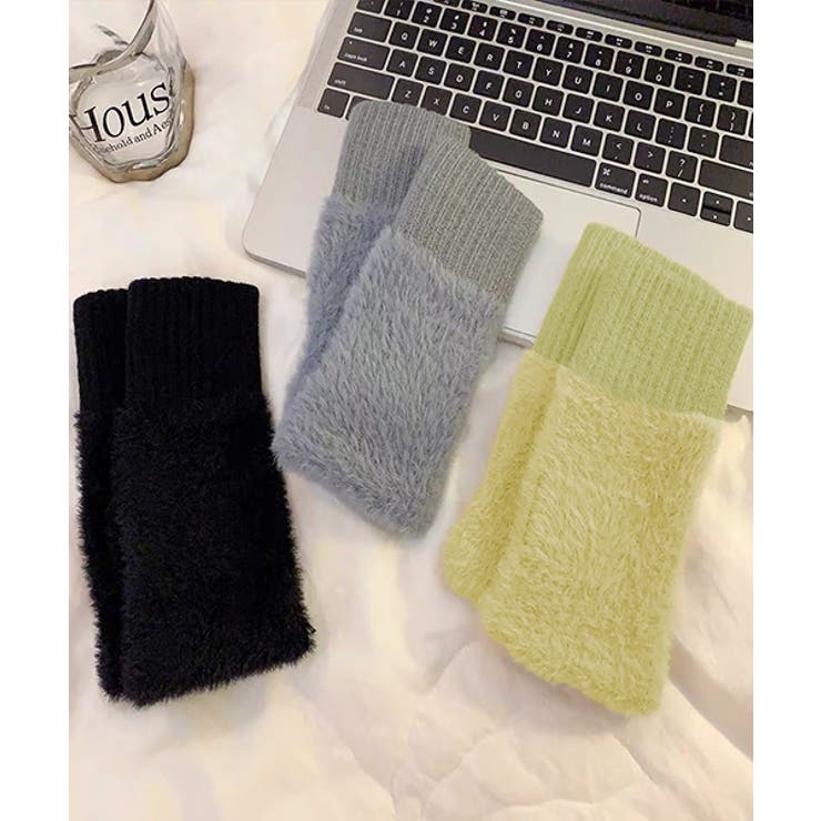 ふわふわ・あったか シャギーアームウォーマー | ad thie | 詳細画像7 