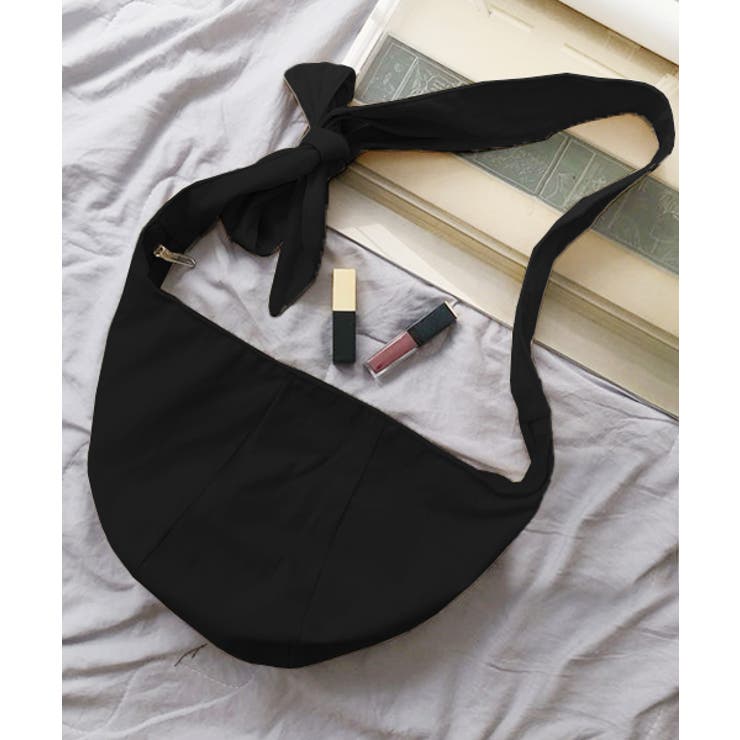 ブラック | アジャスタブルハンドル キャンバスショルダーバッグ | ad thie