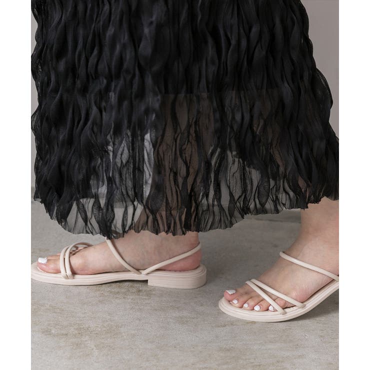 ストラップデザイン フラットサンダル | ad thie | 詳細画像12 