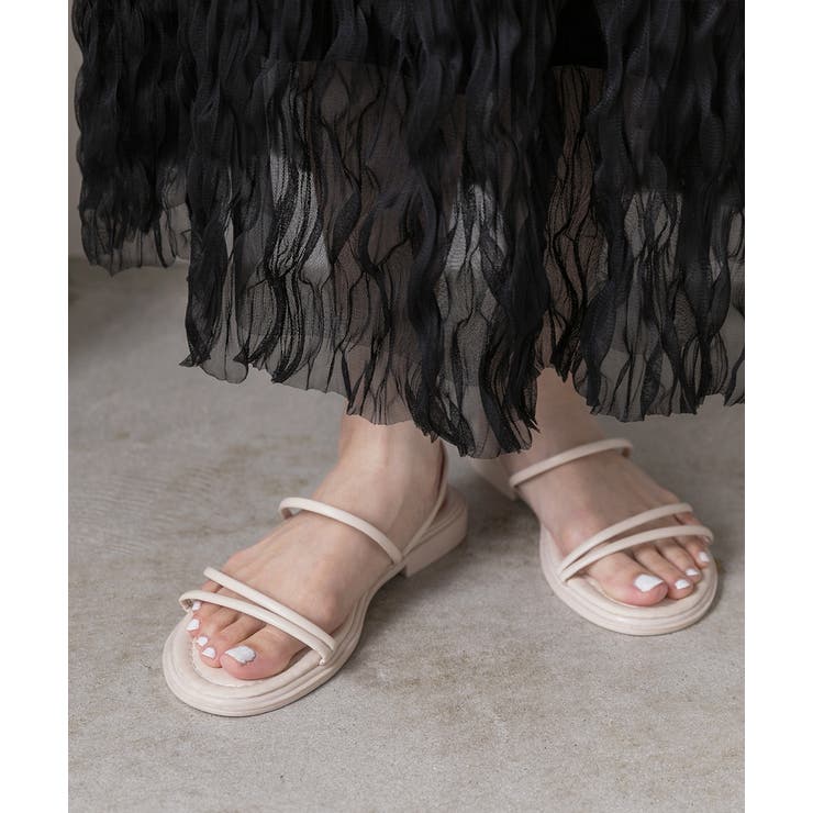 ストラップデザイン フラットサンダル | ad thie | 詳細画像13 