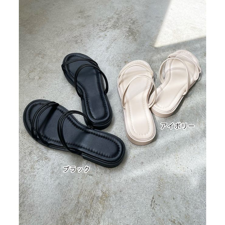 ストラップデザイン フラットサンダル | ad thie | 詳細画像19 