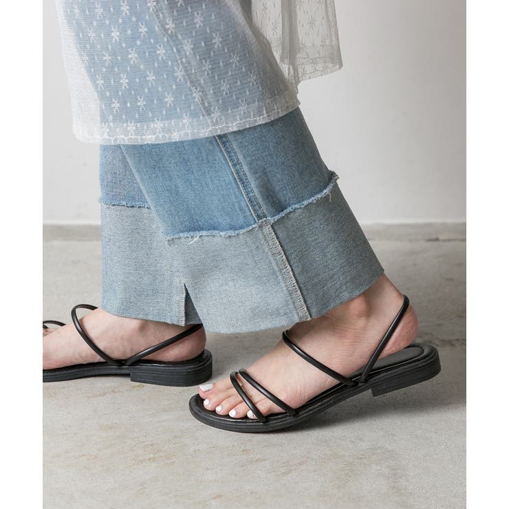 ストラップデザイン フラットサンダル | ad thie | 詳細画像3 