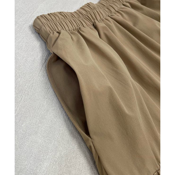 ギャザーデザイン フレアロングスカート | ad thie | 詳細画像15 