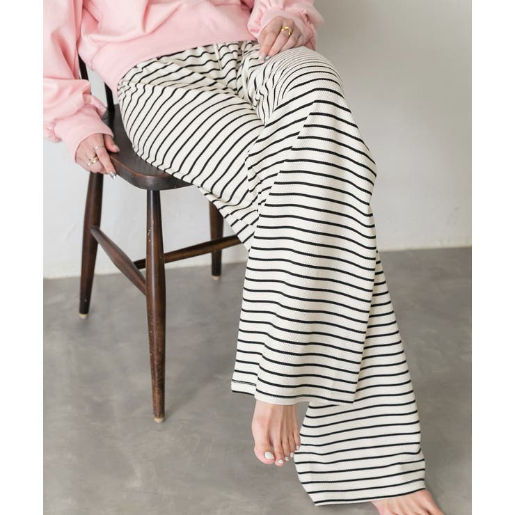 リラックスボーダーパンツ | ad thie | 詳細画像12 