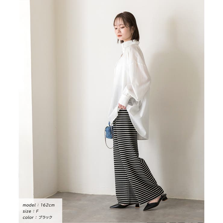 リラックスボーダーパンツ | ad thie | 詳細画像2 