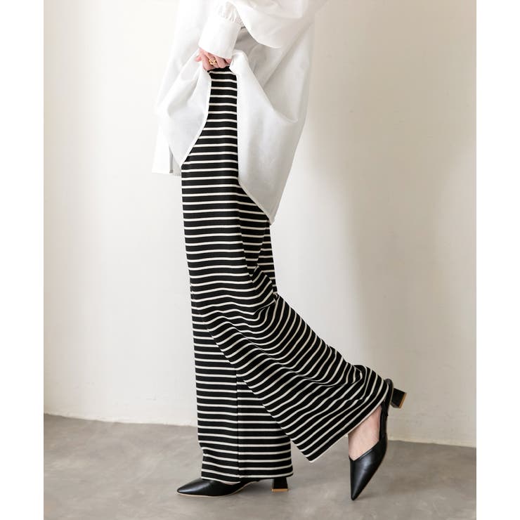 リラックスボーダーパンツ | ad thie | 詳細画像5 