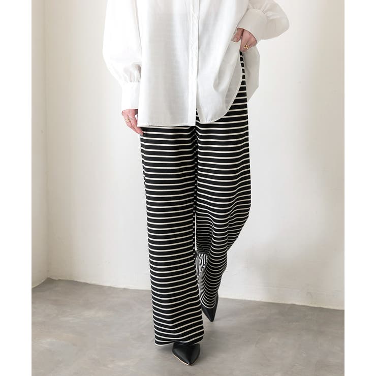 リラックスボーダーパンツ | ad thie | 詳細画像6 