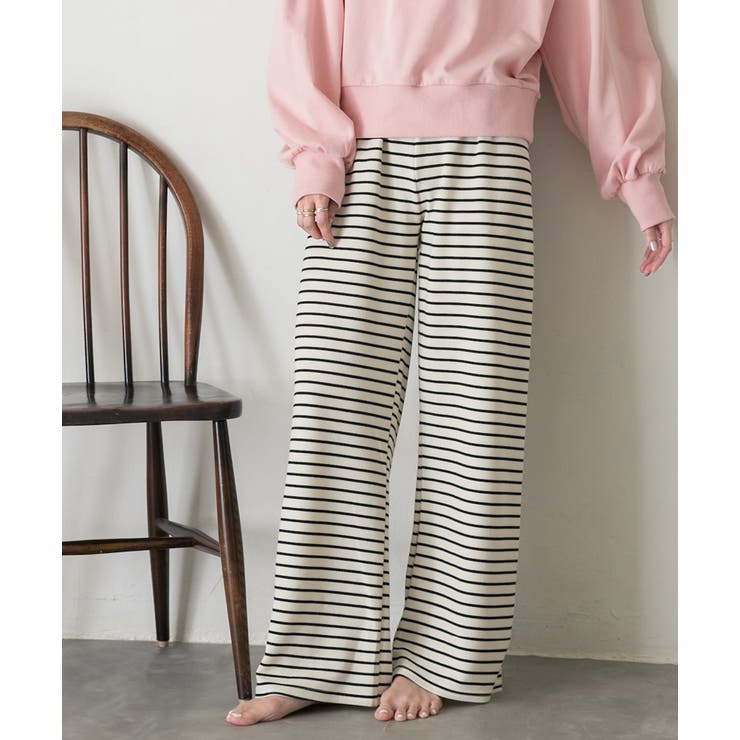 リラックスボーダーパンツ | ad thie | 詳細画像9 