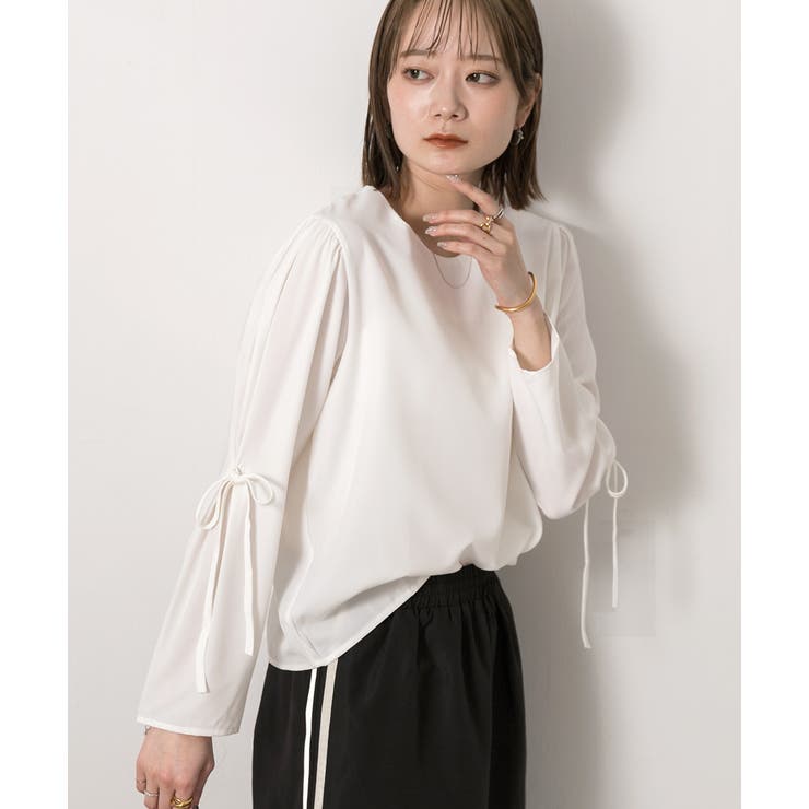 リボンデザイン ブラウス | ad thie | 詳細画像4 