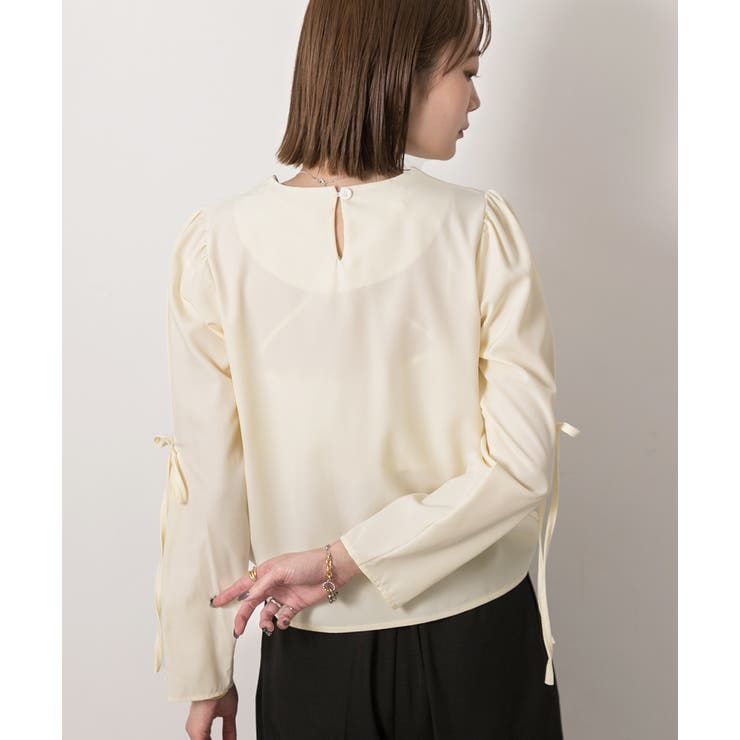 リボンデザイン ブラウス | ad thie | 詳細画像9 
