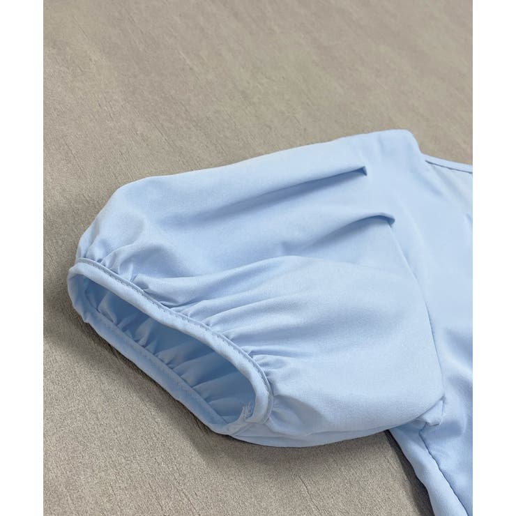 パフスリーブ 半袖ブラウス | ad thie | 詳細画像19 