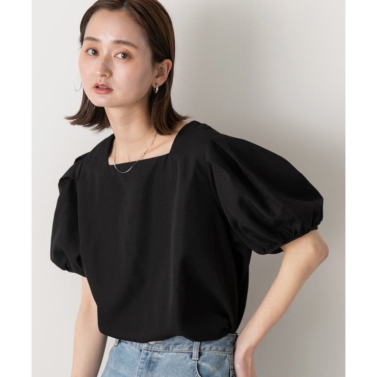 LUDLOW 半袖　ブラウス　 パフスリーブ LUDLOWラドロー GINA ブラウス パフスリーブ｜Yahoo!フリマ（旧