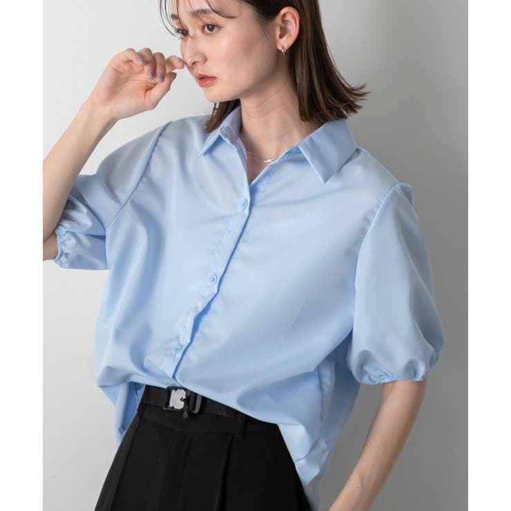 パフスリーブ 半袖シャツ | ad thie | 詳細画像11 