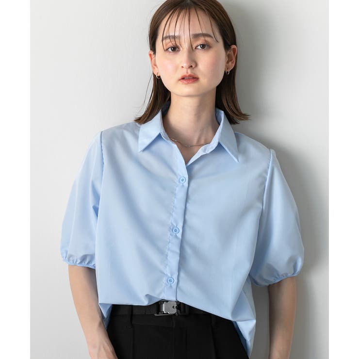 パフスリーブ 半袖シャツ | ad thie | 詳細画像12 