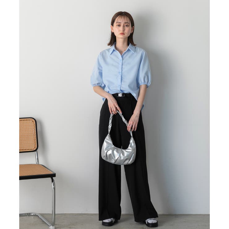 パフスリーブ 半袖シャツ | ad thie | 詳細画像14 