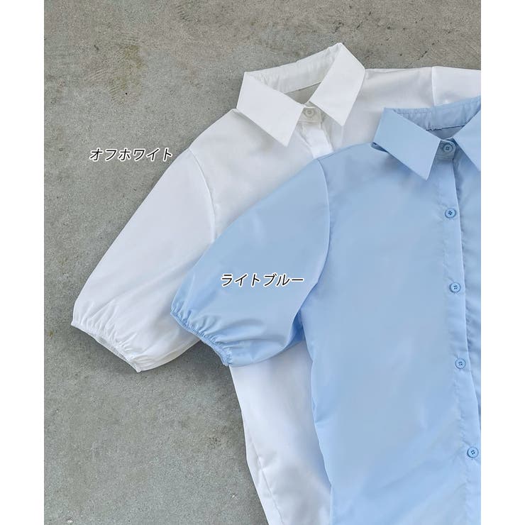 anana パフスリーブ ホワイト長袖Tシャツ ♡さま専用 and it_ tシャツ オーガンジーパフスリーブ半袖トップス