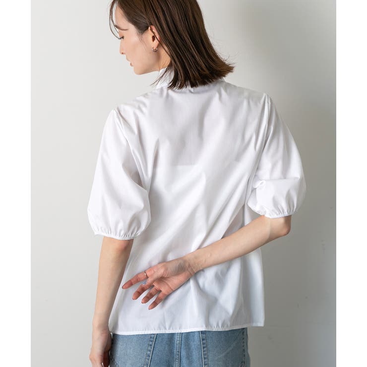 パフスリーブ 半袖シャツ | ad thie | 詳細画像7 