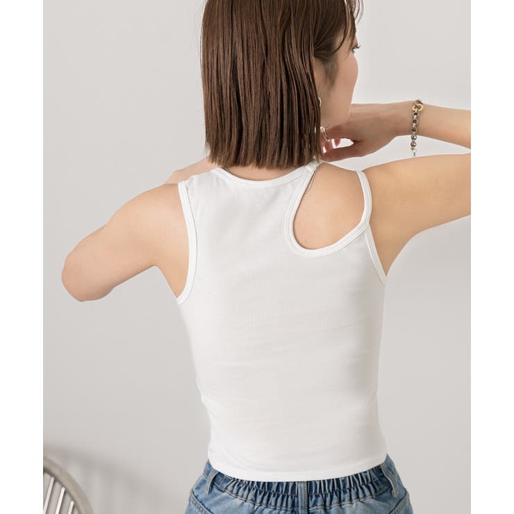 ダブルストラップ クロップドタンクトップ | ad thie | 詳細画像19 