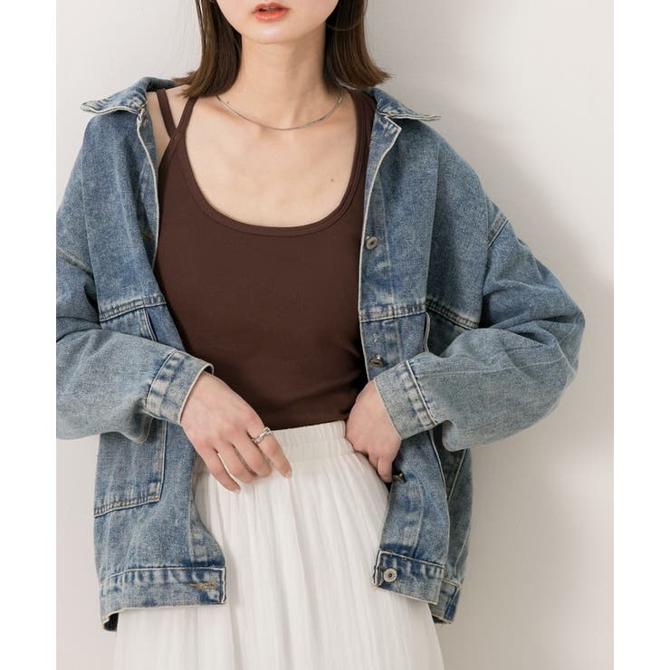 ダブルストラップ クロップドタンクトップ | ad thie | 詳細画像22 