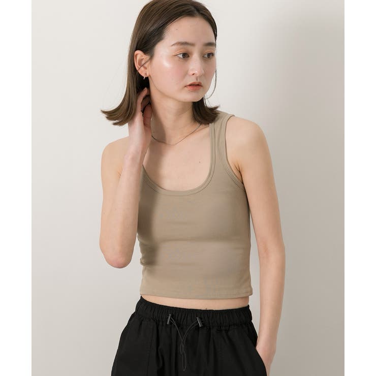 ダブルストラップ クロップドタンクトップ | ad thie | 詳細画像28 