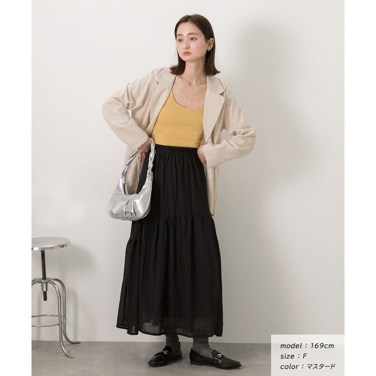 ダブルストラップ クロップドタンクトップ | ad thie | 詳細画像6 