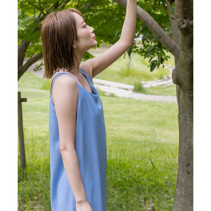 バッククロス キャミワンピース | ad thie | 詳細画像4 